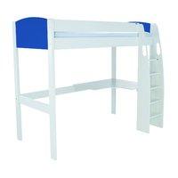 Stompa UNOS high sleeper frame Blue with desk