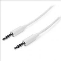 StarTech.com 3m Slim 3.5mm Male to Male Headphone/Stereo Audio Cable - White