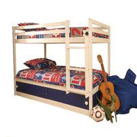 storage bunk bed blue