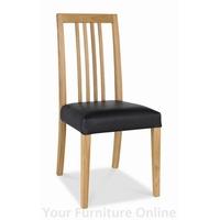 Studio Oak Leather Slatted Chairs - Pair