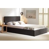 Stirling Charcoal Upholstered Ottoman Bed - Multiple Sizes (Small Double)