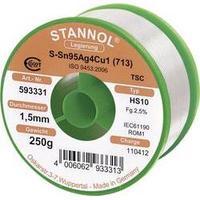 Stannol Lead-free solder wire HS10 2510 Sn99Cu1 Spool N/A