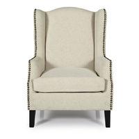 Stirling Fabric Armchair Cream