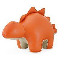 STEGOSAURUS Animal Bookend in Orange & Wheat