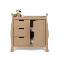 stamford dresser baby changing unit in iced coffee by obaby