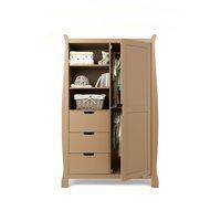 stamford double wardrobe in iced coffee by obaby