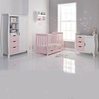 STAMFORD MINI COT BED 3 PIECE NURSERY SET in Eton Mess by Obaby
