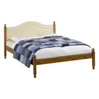 steens carlton bed in cream and pine double