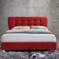 STOCKHOLM UPHOLSTERED BED in Red by Birlea - King