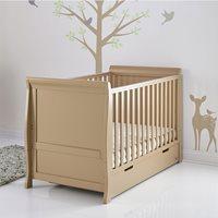 STAMFORD COT BED in Iced Coffee by Obaby