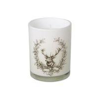 Stag Print Snow Gardenia Jar Candle Medium