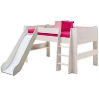 Steens Whitewash Mid Sleeper with Slide