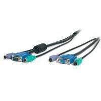 startech 3 in 1 black console extension cable 3m