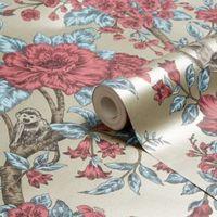 Statement Sumatra Gold Floral Wallpaper