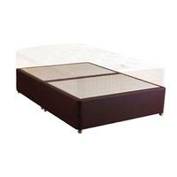 Star-Ultimate (Base Only) Sleepstar 4FT 6 Double Divan Base - Faux Leather - Brown