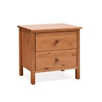 Stompa Classic Kids Honey Pine 2 Drawer Bedside Chest