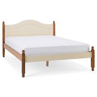 steens richmond cream and pine bed frame double