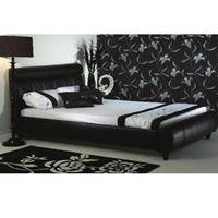 star collection diamond 3ft single leather bedstead