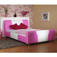 star collection cheeky 3ft single white pink leather bedstead