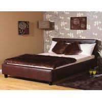 star collection peebles 3ft single tan leather bedstead