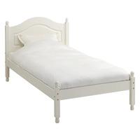 steens carlton bed in white single