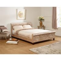 Stella Fabric Bed Frame - Gold - 4FT