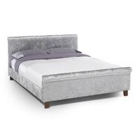 stella fabric bed frame silver 5ft