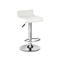 stratos bar stool white brown walnut