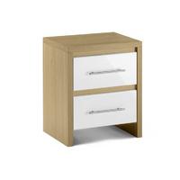 stockholm 2 drawer bedside cabinet