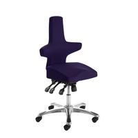 Stacy Home Office Chair In Purple With Chrome Base