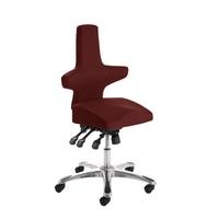 Stacy Home Office Chair In Chilli With Chrome Base