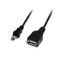 StarTech Mini USB Cables 2.0 - USB A To Mini B Female to Male (1 Feet)