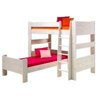 steens whitewash bunk to single and high sleeper extension kit steens  ...