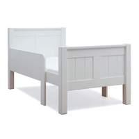 Stompa Classic Kids Starter Bed and Foam Mattress - White with Underbed Drawer
