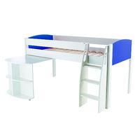 Stompa UNOS mid sleeper blue - with pull out desk