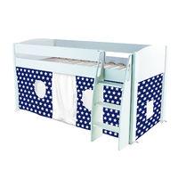 stompa unos mid sleeper frame white with blue tent stars