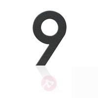 stainless house numbers figure 9 graphite grey