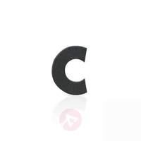 stainless steel numbers letter c graphite grey