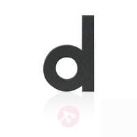 stainless steel numbers letter d graphite grey