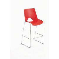 STRIKE POLYPROP STACKING STOOL - RED