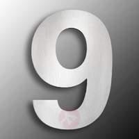 Stainless Steel House Numbers, Large 9