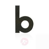 stainless steel numbers letter b mocha brown