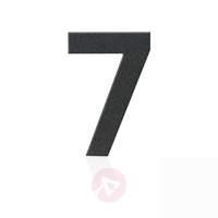 stainless house numbers figure 7 graphite grey