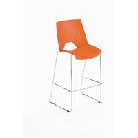 STRIKE POLYPROP STACKING STOOL - ORANGE