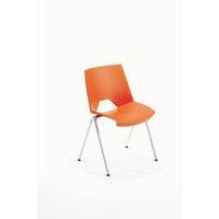 STRIKE POLYPROP STACKING CHAIR - ORANG - PACK OF 4E