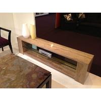 Stone International Marble TV Unit with Glass Shelf