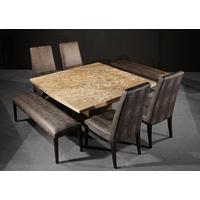 Stone International Roma Boat Edge Marble Dining Table