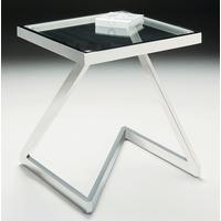 Storm Z Square Glass Lamp Table