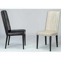 Stone International Sandy Leather Dining Chair with Wenge Legs (Pair)