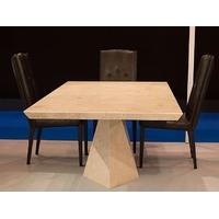 Stone International Freedom Beveled Edge Marble Rectangular Dining Table